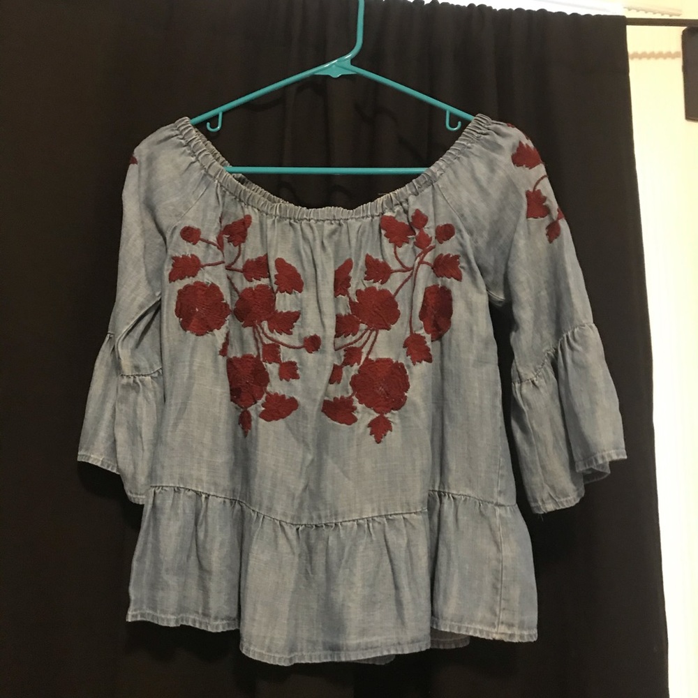 Off the shoulder shirt